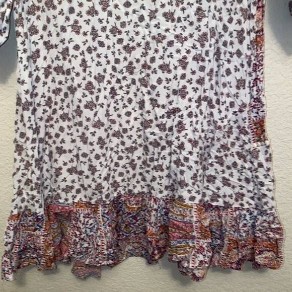 KORI paisley dress boho floral fairy hippie S lagen peasant prairie midi - Picture 11 of 15